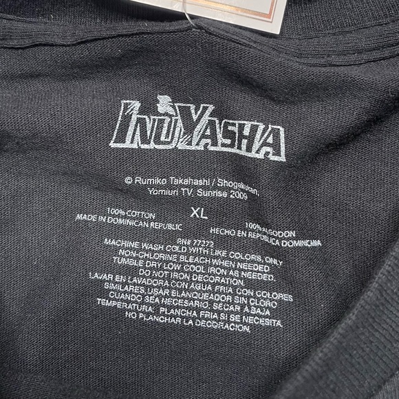 InuYasha Anime T Shirt 2009 Black White - Picture 7 of 8